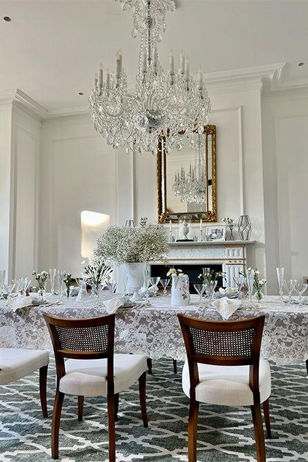 Summerill & Bishop Lyon Lace Tablecloth In Ivory