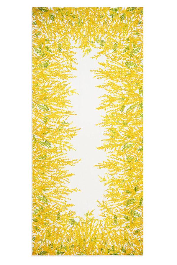 summerill & bishop 'Mimosa' Linen Tablecloth in Yellow