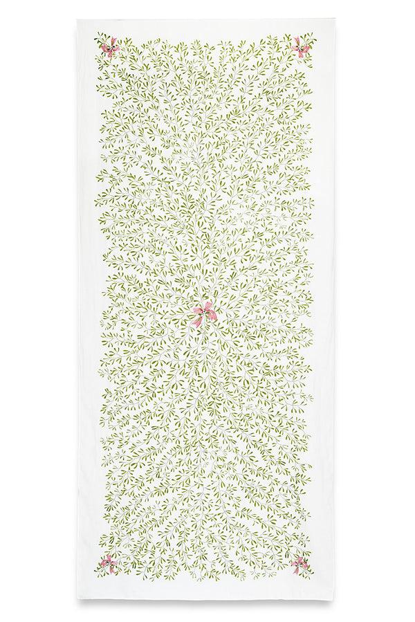 summerill & bishop 'Mistletoe Kiss' Linen Tablecloth