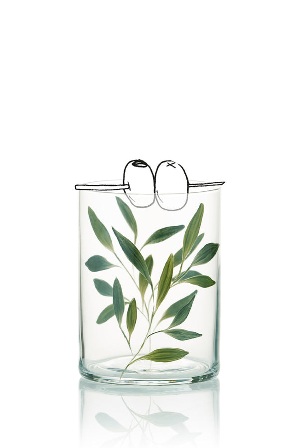 Summerill & Bishop Olive Leaf Water Glass