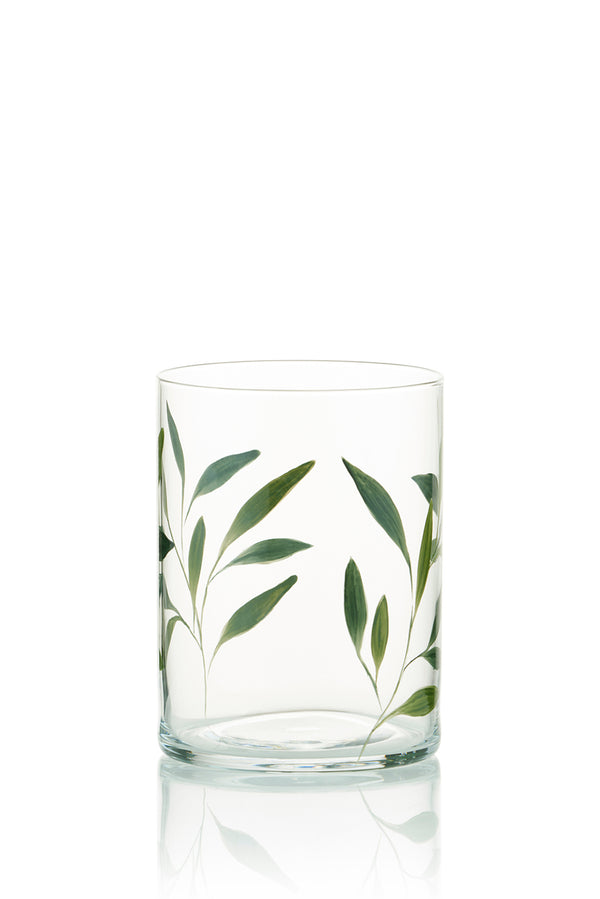 summerill & bishop Olive Leaf Water Glass