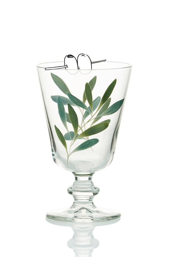 Summerill & Bishop Olive Leaf Wine Glass