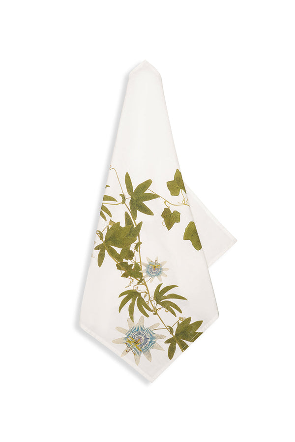 summerill & bishop 'Passiflora' Linen Napkin 50x50cm
