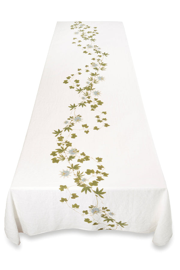 Summerill & Bishop 'Passiflora' Linen Tablecloth