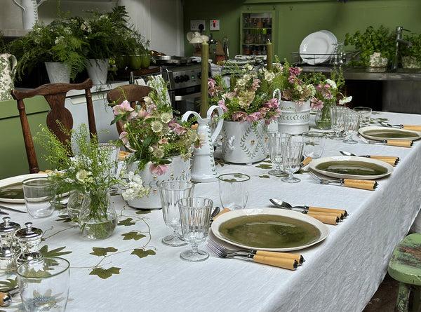 Summerill & Bishop 'Passiflora' Linen Tablecloth