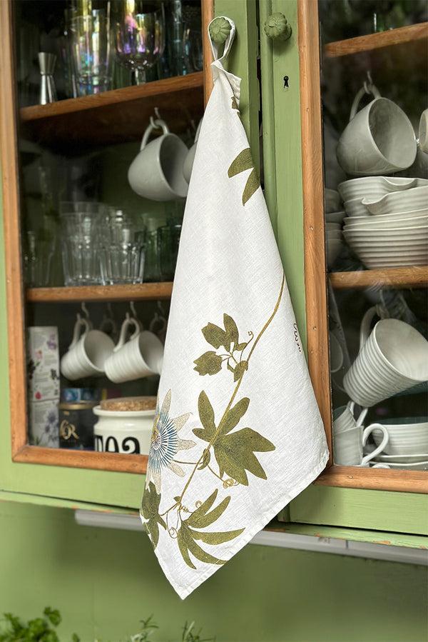 Summerill & Bishop 'Passiflora' Linen Tablecloth