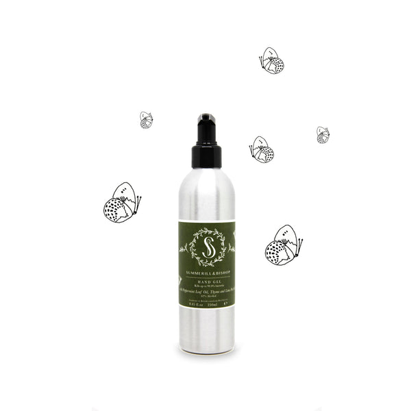Summerill & Bishop Summerill & Bishop Peppermint Leaf Thyme & Lime Peel Alcohol Hand Gel 250ml