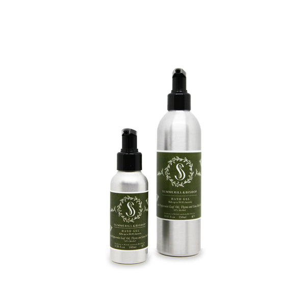 Summerill & Bishop Summerill & Bishop Peppermint Leaf Thyme & Lime Peel Alcohol Hand Gel 250ml