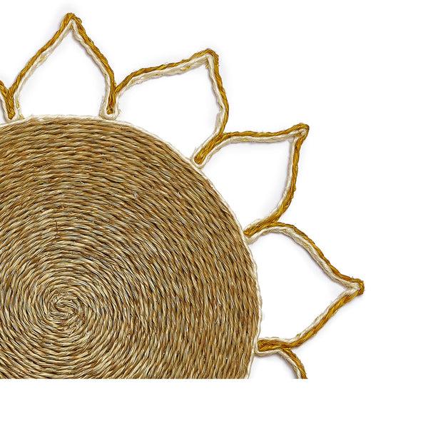 Summerill & Bishop 'Petal' Placemat In Mustard 36cm