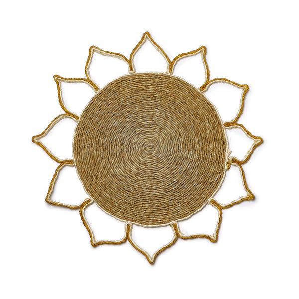 summerill & bishop 'Petal' Placemat in Mustard 36cm