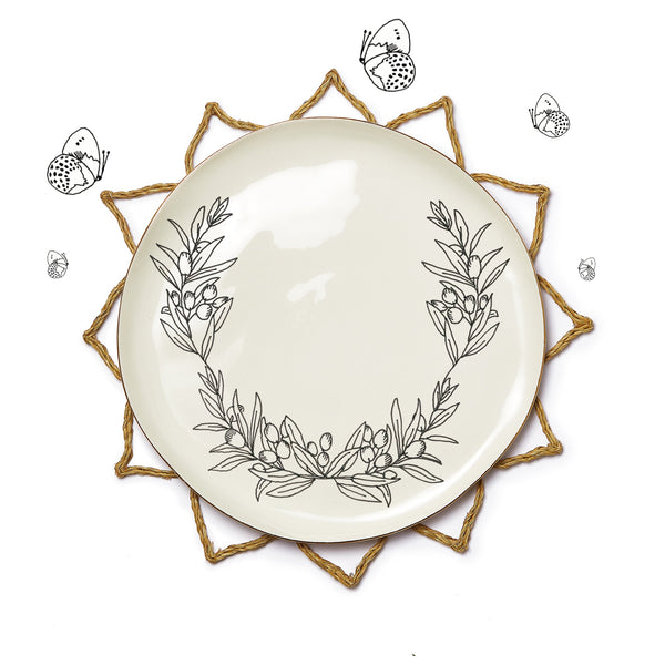 Summerill & Bishop 'Petal' Placemat In Natural 36cm