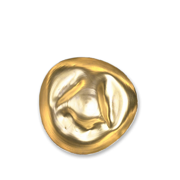 summerill & bishop Porcelain Shell Bowl in Gold 30cm