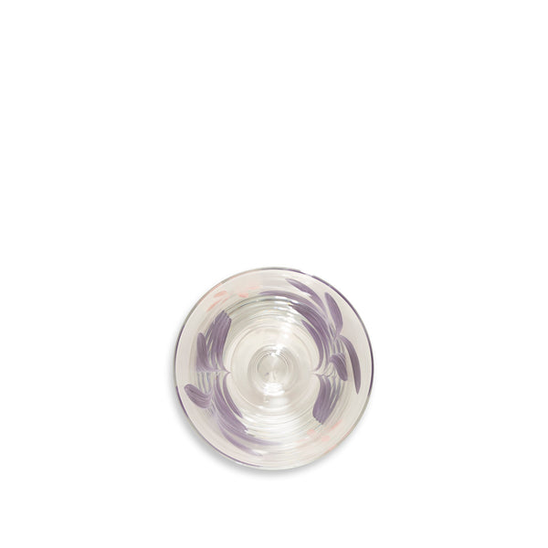 Summerill & Bishop Purple Leaf & Dragonfly Wine Glass