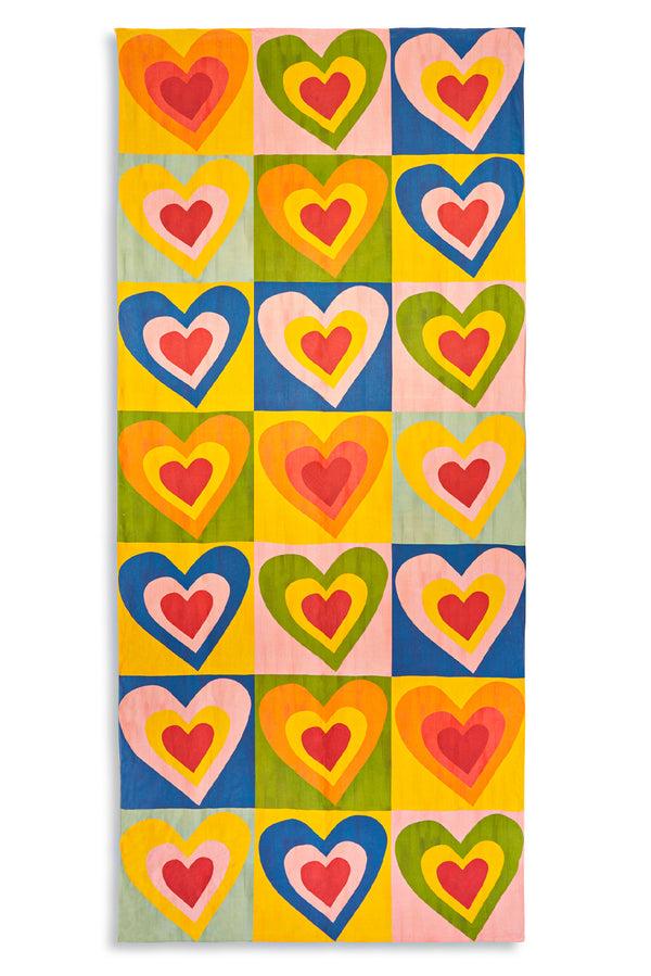 summerill & bishop 'Queen of Hearts' Linen Tablecloth