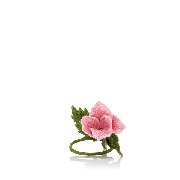 summerill & bishop Rose Embroidered Napkin Ring
