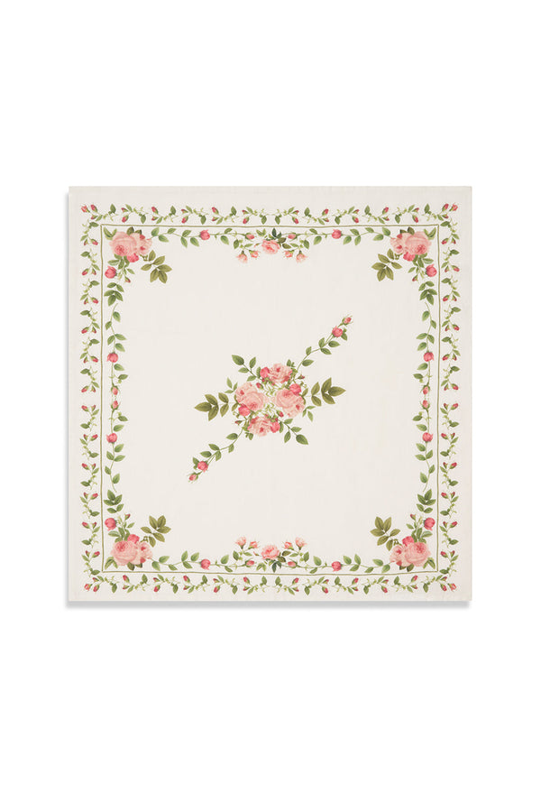 Summerill & Bishop 'Rose Trellis' Linen Napkin 50x50cm