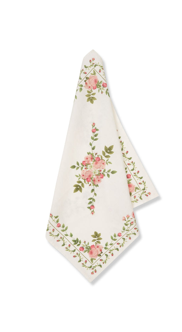 summerill & bishop 'Rose Trellis' Linen Napkin 50x50cm