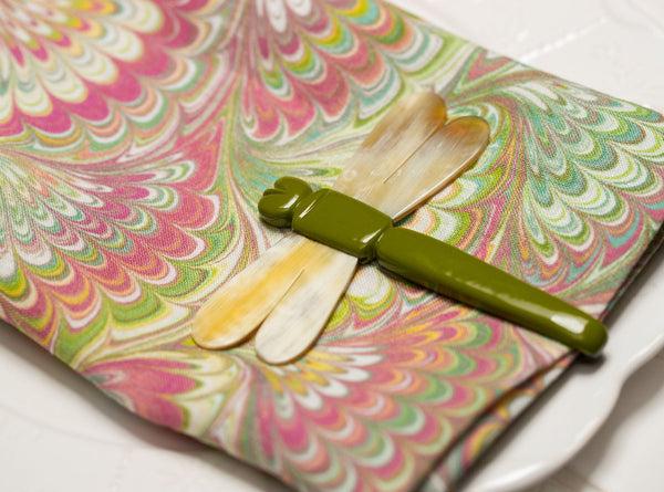 Summerill & Bishop S&B Dragonfly Green Napkin Clip