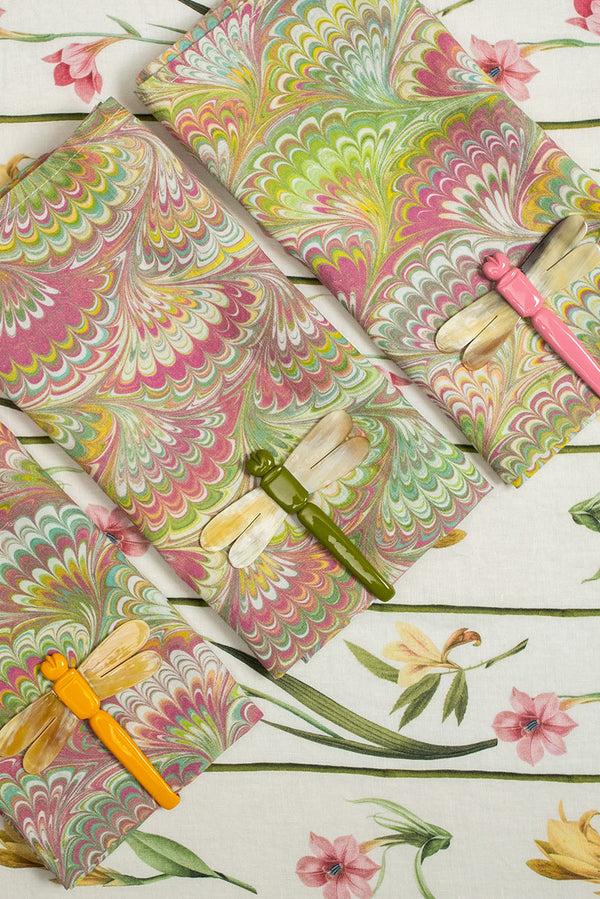 Summerill & Bishop S&B Dragonfly Pink Napkin Clip