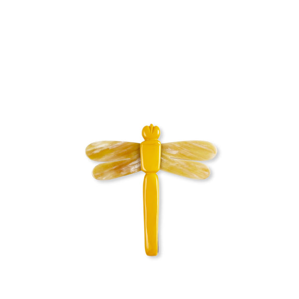 summerill & bishop S&B Dragonfly Yellow Napkin Clip
