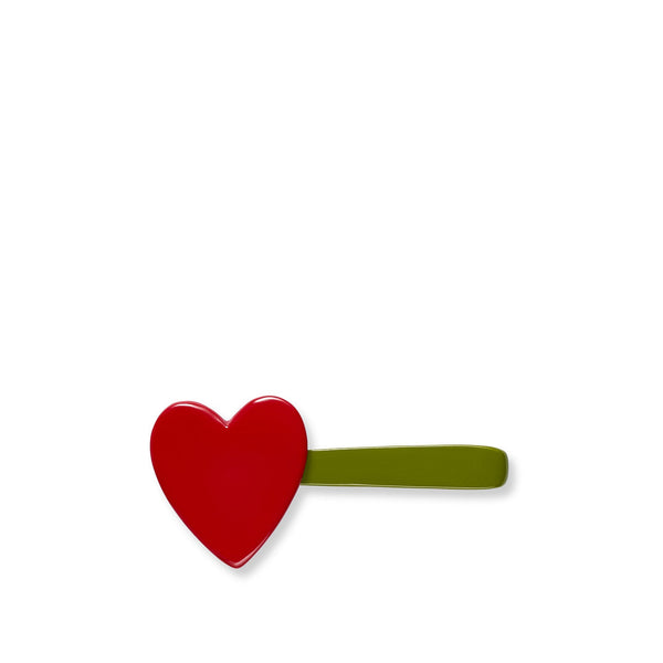 summerill & bishop S&B Red Heart Green Napkin Clip