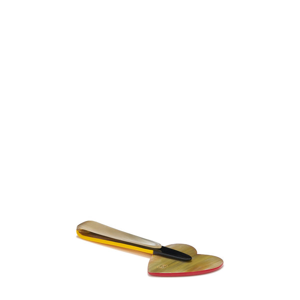 Summerill & Bishop S&B Red Heart Yellow Napkin Clip