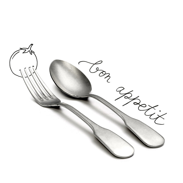 Summerill & Bishop Summerill & Bishop Stainless Steel Serving Fork & Spoon