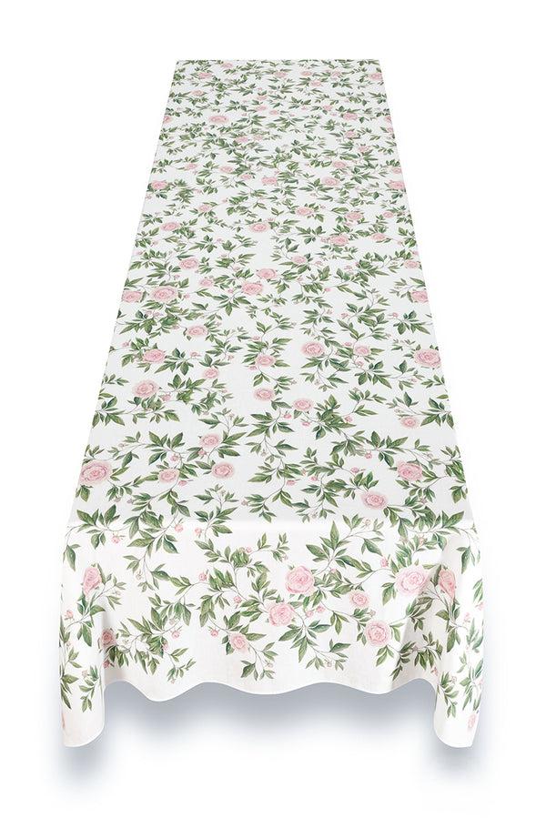 Summerill & Bishop 'Trailing Peony' Linen Tablecloth