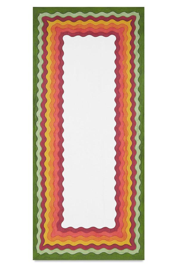summerill & bishop Sunset Rainbow Linen Tablecloth in Multicolours