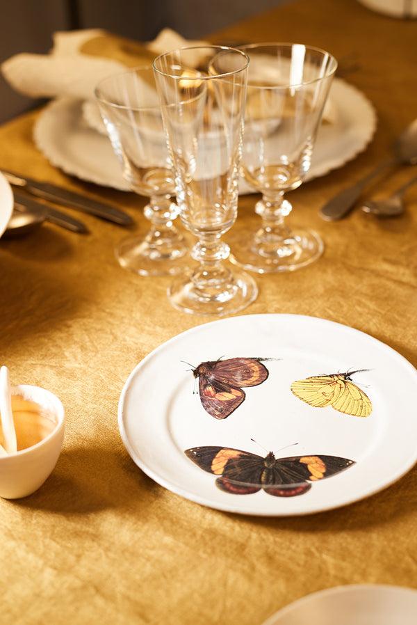 Summerill & Bishop Three Butterflies Plate By Astier De Villatte 19cm