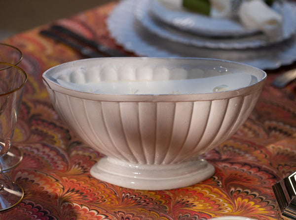 Summerill & Bishop Tucson Scented Candle In Peggy Footed Dish By Astier De Villatte 25cm