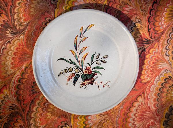Summerill & Bishop White Ceramic 'Bearberry' Dessert/Side Plate By Astier De Villatte 19cm