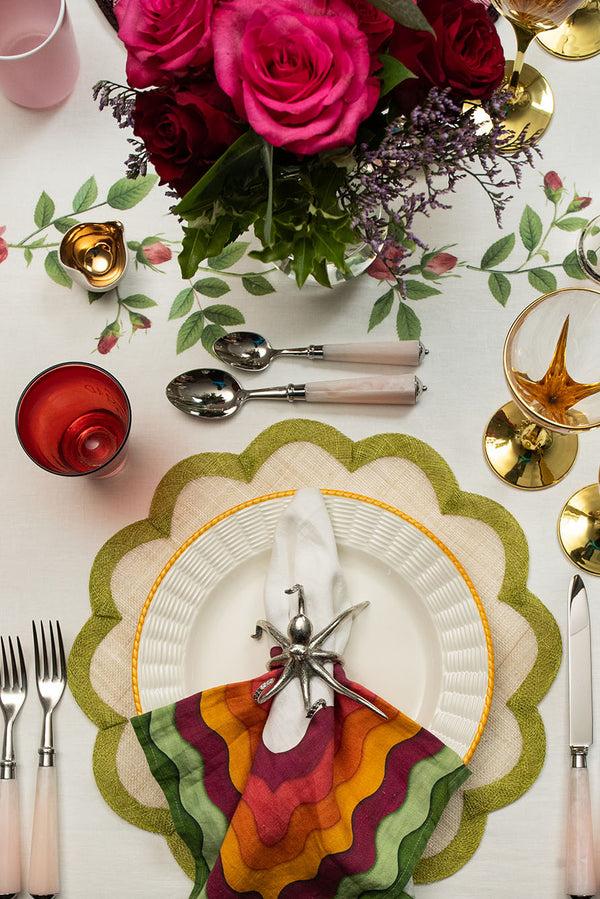 Summerill & Bishop White Porcelain Heart Bowl Shine Gold 11cm