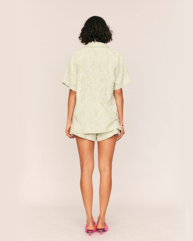 Summery Copenhagen Jude Elastic Waist Short In Lime