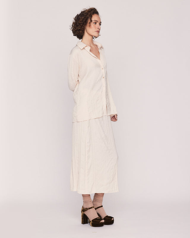 Summery Copenhagen AMBRE MIDI SKIRT IN CREAM