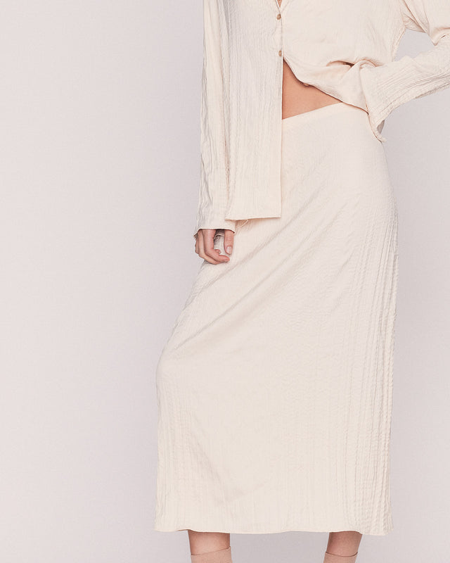 Summery Copenhagen AMBRE MIDI SKIRT IN CREAM