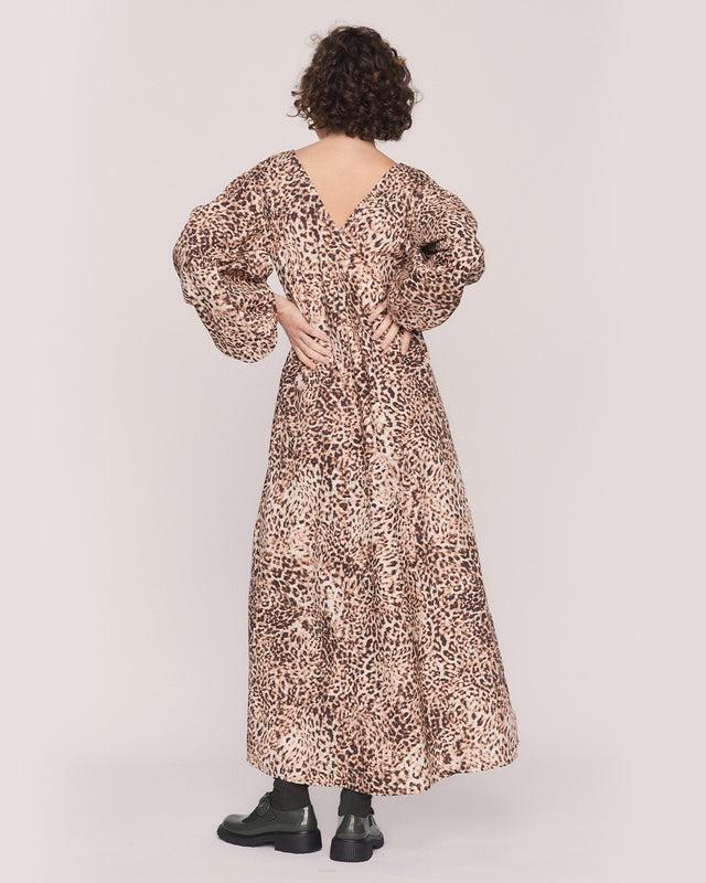 Summery Copenhagen AVRIL FLARE MAXI DRESS IN SAND