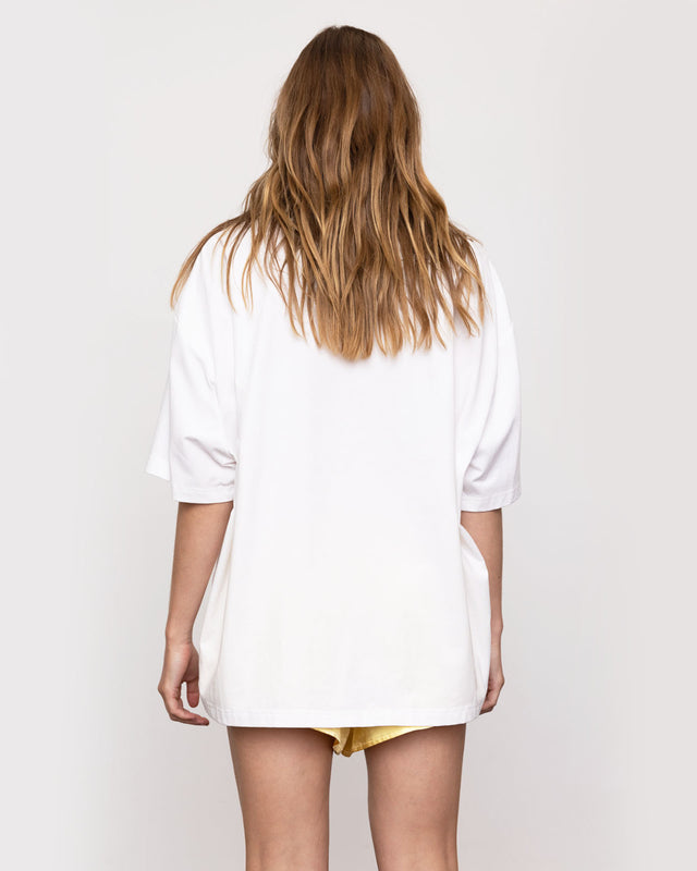 Summery Copenhagen Bambi Oversized Tee In White