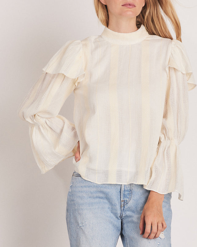 Summery Copenhagen BARBERA BLOUSE IN BUTTERMILK