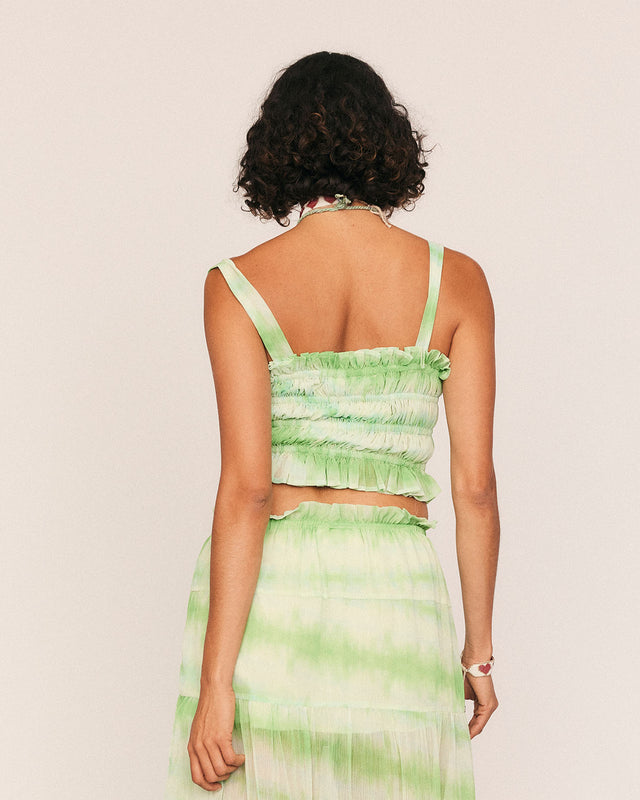 Summery Copenhagen Bennie Crop Top In Green