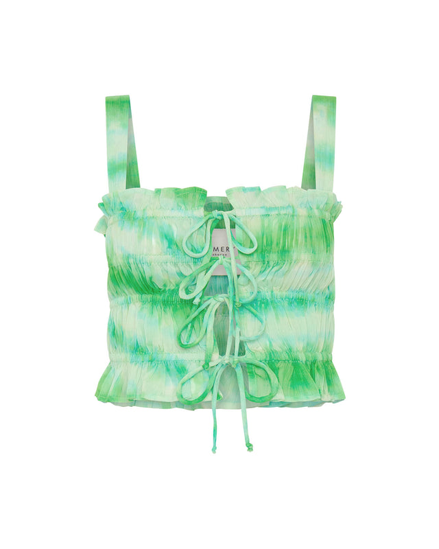 Summery Copenhagen Bennie Crop Top In Green