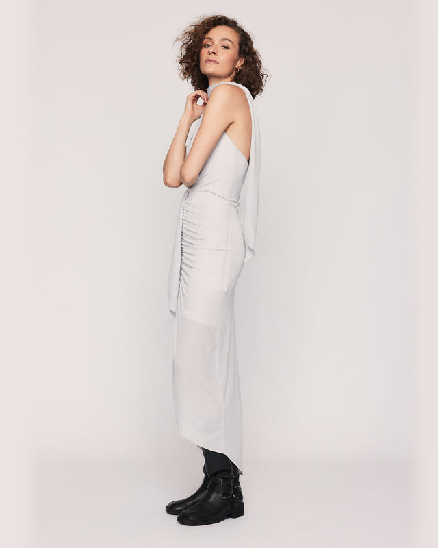 Summery Copenhagen BIANCA DRESS IN SILVER