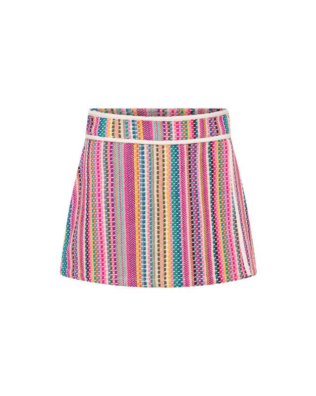 Summery Copenhagen Carrie Mini Skirt In Multi