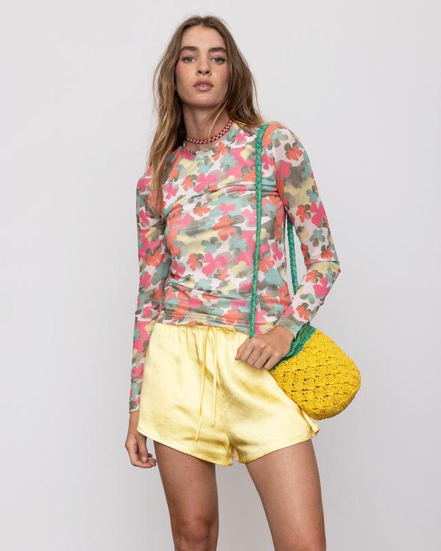 Summery Copenhagen Crochet Pineapple Bag In Yellow