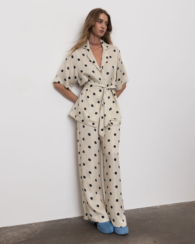 Summery Copenhagen DEA LOUNGE PANT IN WHITE