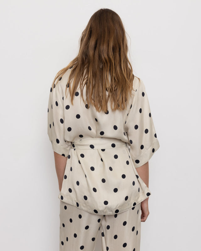 Summery Copenhagen DEA LOUNGE SHIRT IN WHITE