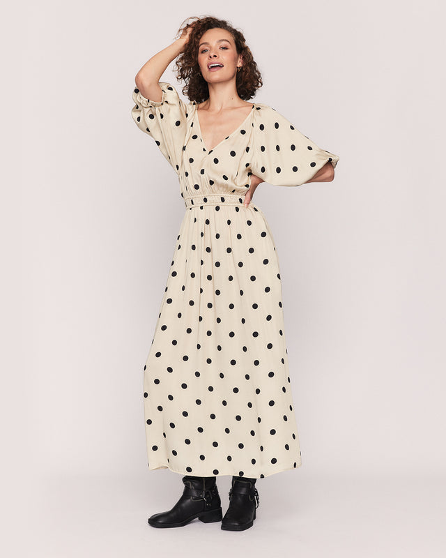 summery copenhagen DEA MIDI DRESS IN WHITE