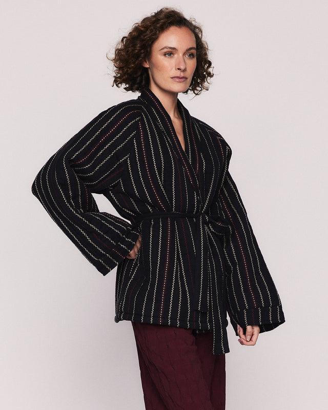 Summery Copenhagen ELAINE QUILTED JACKET IN BLACK