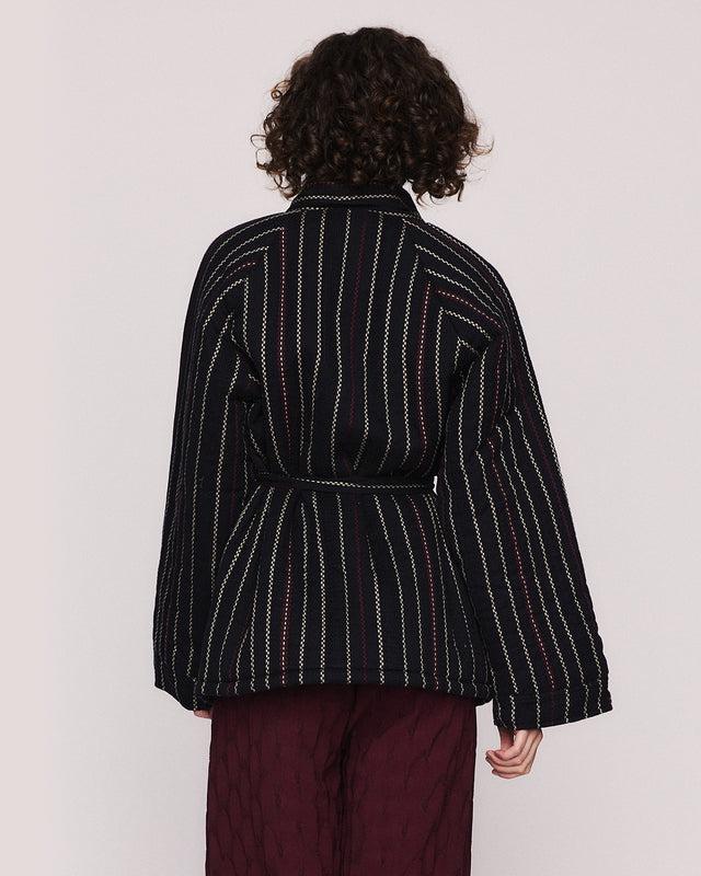 Summery Copenhagen ELAINE QUILTED JACKET IN BLACK