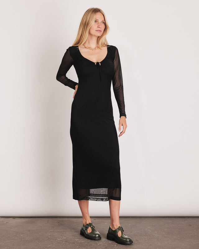 Summery Copenhagen EMILIE MAXI DRESS IN BLACK